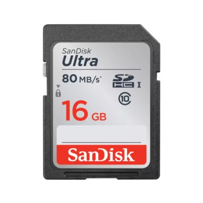 SANDISK SD 16GB ULTRA SDHC UHS-I CARD CLASS 10 80MB/S