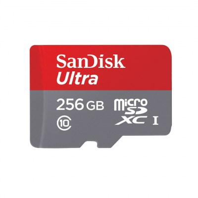 SANDISK CARTE MEMOIRE MICRO SD 256GB ULTRA MICROSDXC UHS-I CARD