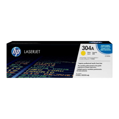 HP 304A (CC532A) - Jaune (Original)
