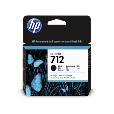 HP 712 Noir (3ED70A)