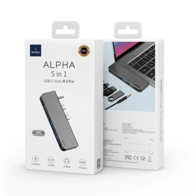 WIWU ALPHA 5 IN 1 USB-C HUB M X PRO