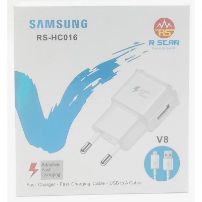 RSCAR CHARGEUR TRAVEL ADAPTER V8 RS-HC016 / TETE CHARGEUR BLANC V8