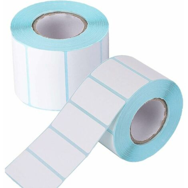 Papier Ruban Thermique 50x25mm (Vendu par pack de 5 Rouleaux de 800 étiquettes)