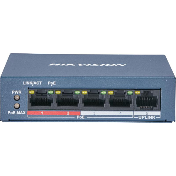 HIKVISION SWITCH 4 PORTS DS-3E0105P-E/M 5mp
