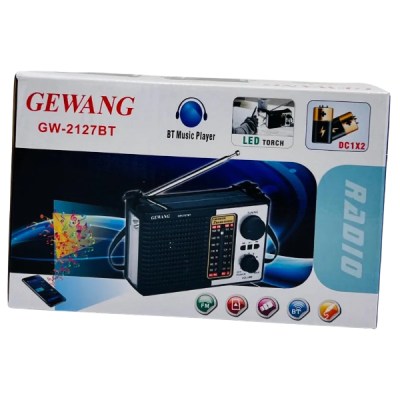 RADIO BLUETOOTH WIRELESS GEWANG RADIO SIMPLE GW-2127BT