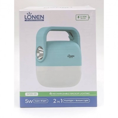 LONEN LAMP CAMPING SOLAIRE LED RECHARGEABLE SP05-03