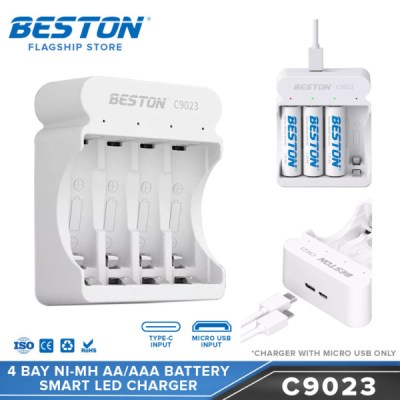 BESTON BST-C9023 CHARGEUR BATTERIE / 4PCS