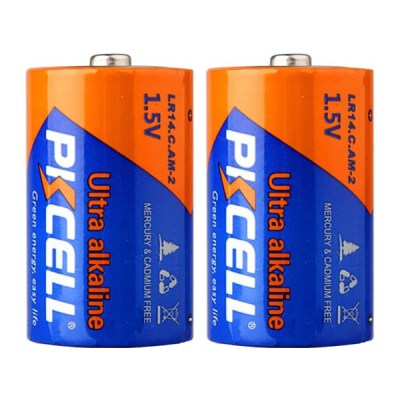 PKCELL ULTRA ALCALINE BATTERIE C LR14