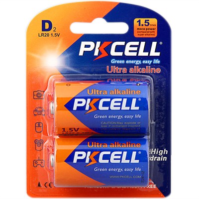 PKCELL ULTRA ALCALINE BATTERIE D LR20 / R20    06pcs/pk