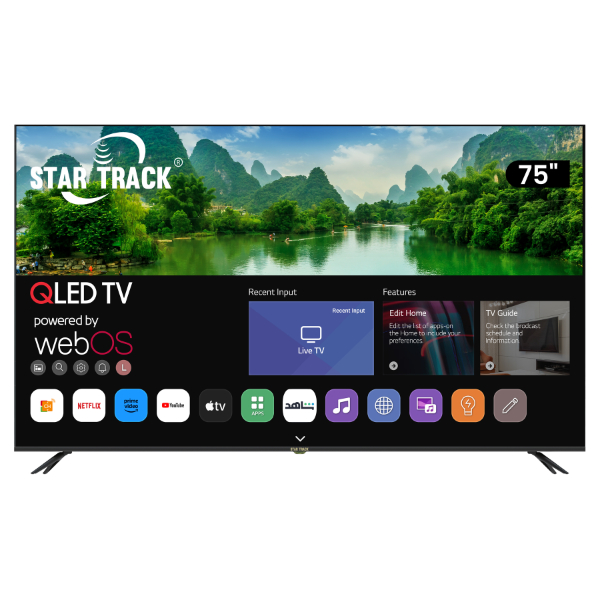 Téléviseur Star Track Smart TV QLED 4K 75"  ST-75KQ-AZ2300WEB